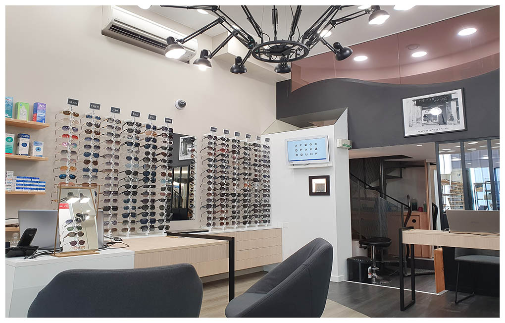 Interieur de la boutique Optique Medar